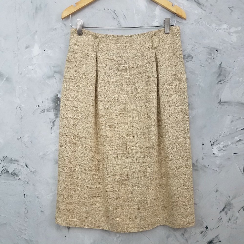 ILYZA 80's Vintage Rayon/Linen Tweed Pencil Skirt